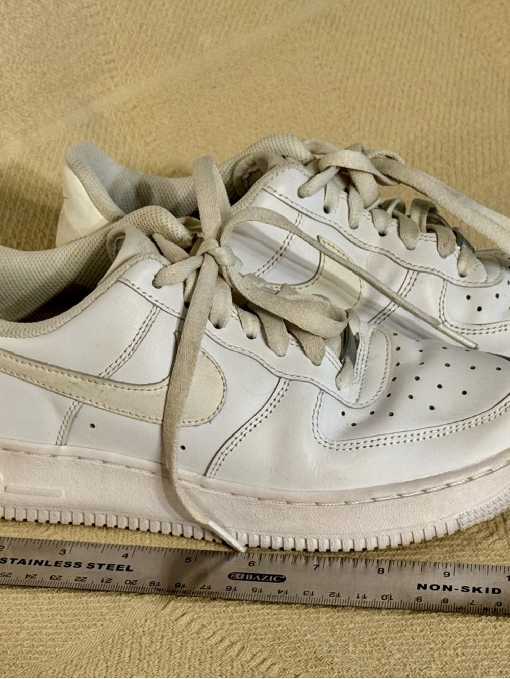 Nike Air Force 1 White Low-Top Leather Sneakers